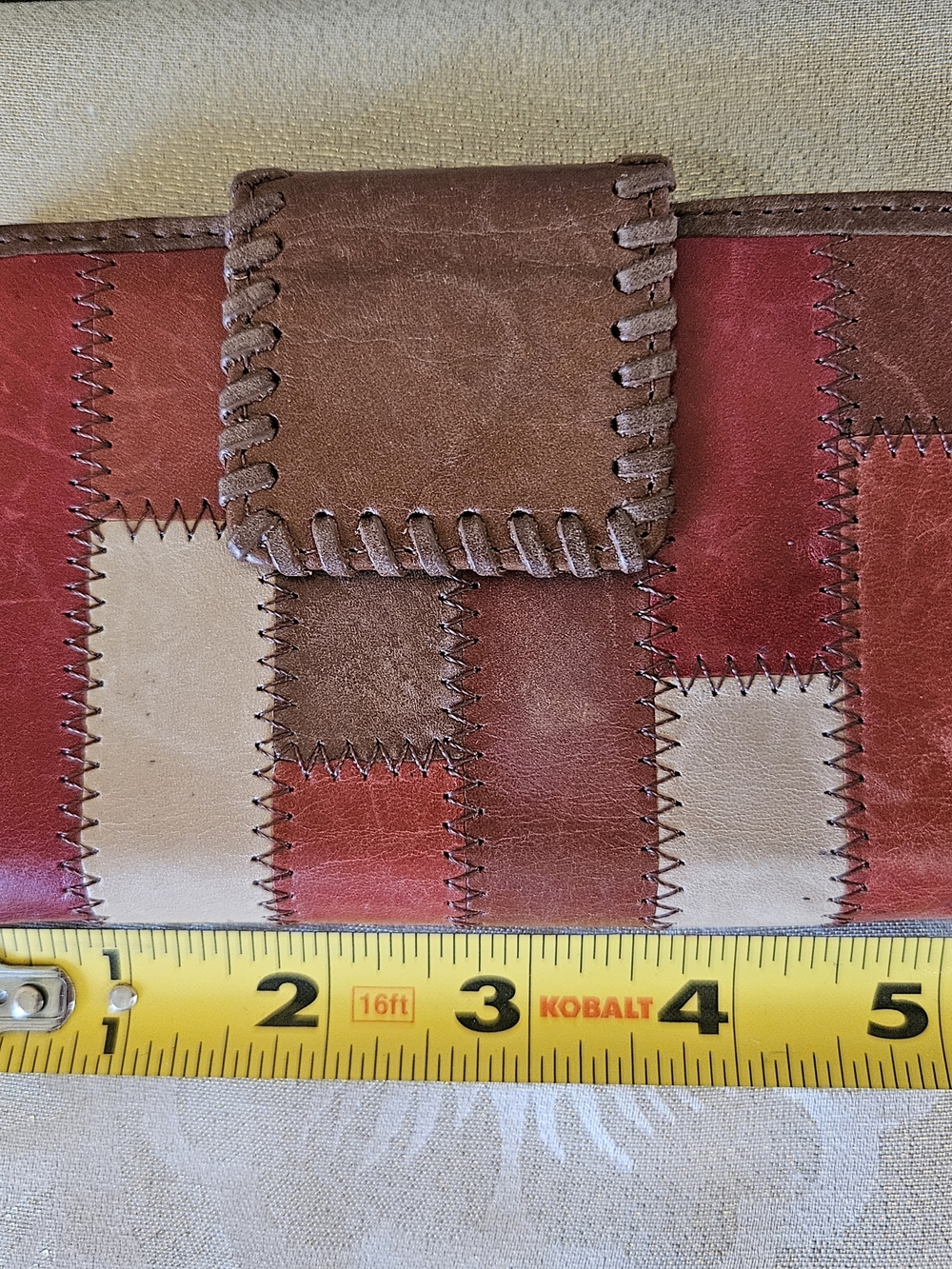 Vintage Fossil Patchwork Leather Wallet - Picture 9 of 9